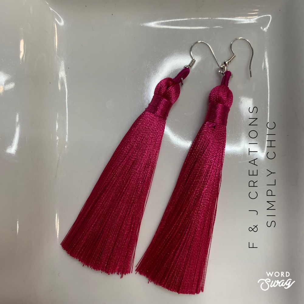 Silk Tassel Earrings